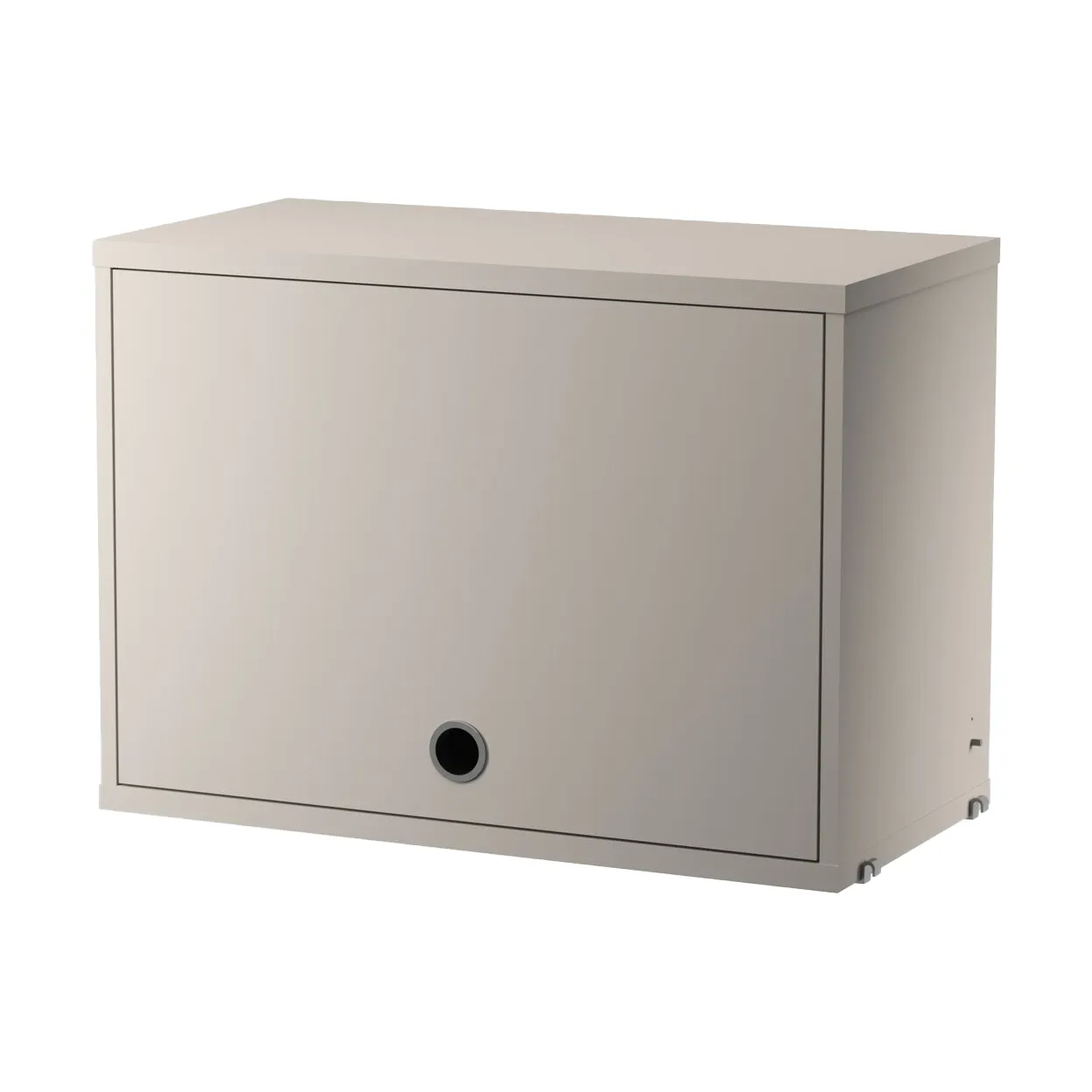 String cabinet with flip door, Beige, 58x30 cm String