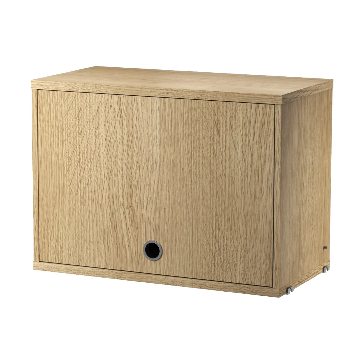 String cabinet with flip door, Oak, 58x30 cm String