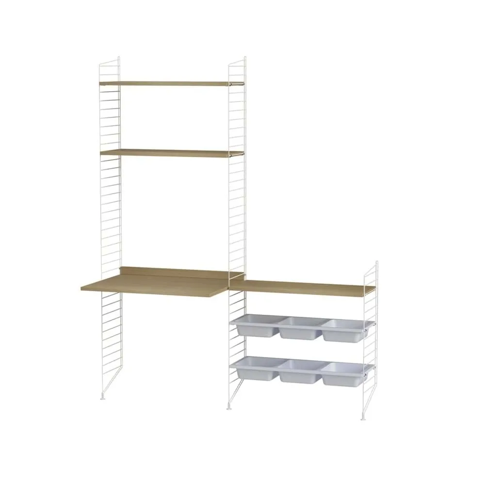 String children's room oak & white - Combination E String
