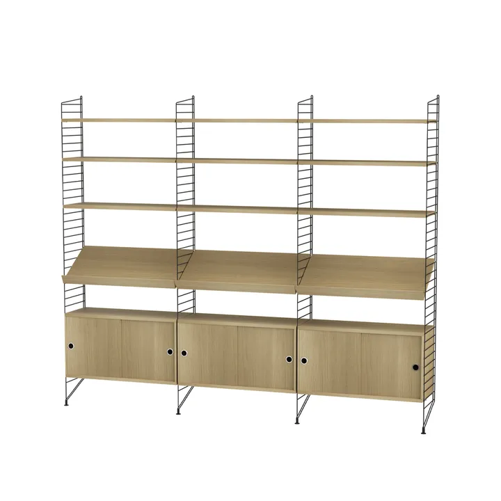 String living room oak & black - Combination G - String