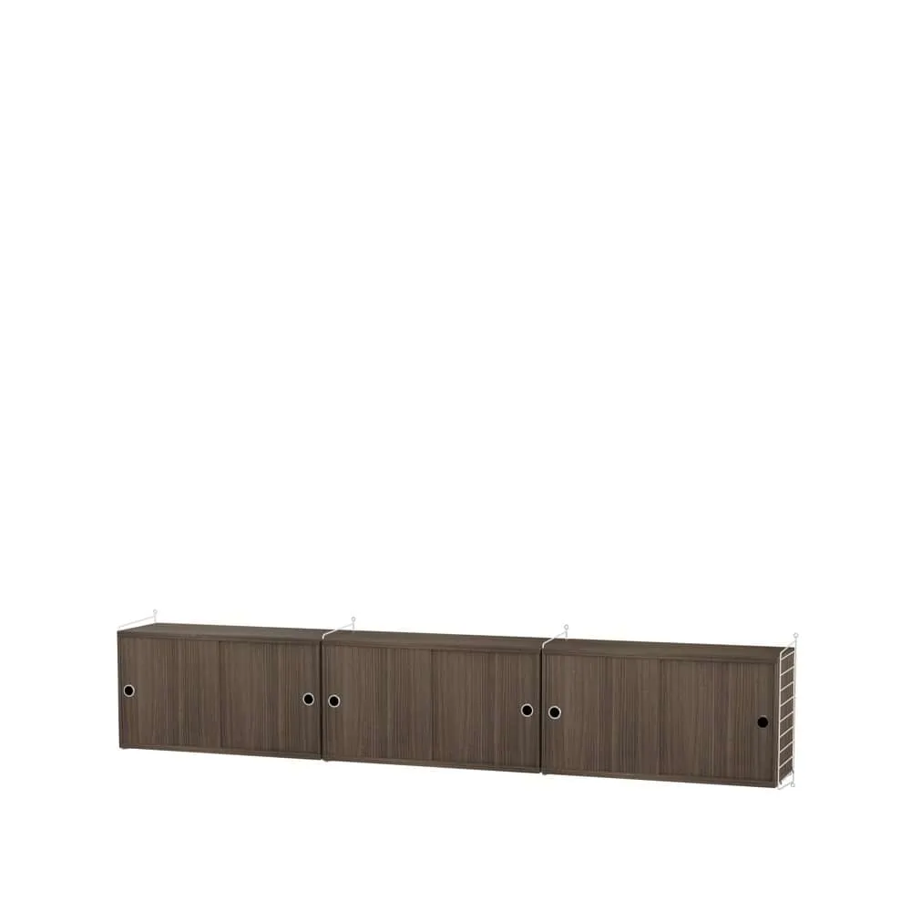 String living room walnut & white - Combination D String
