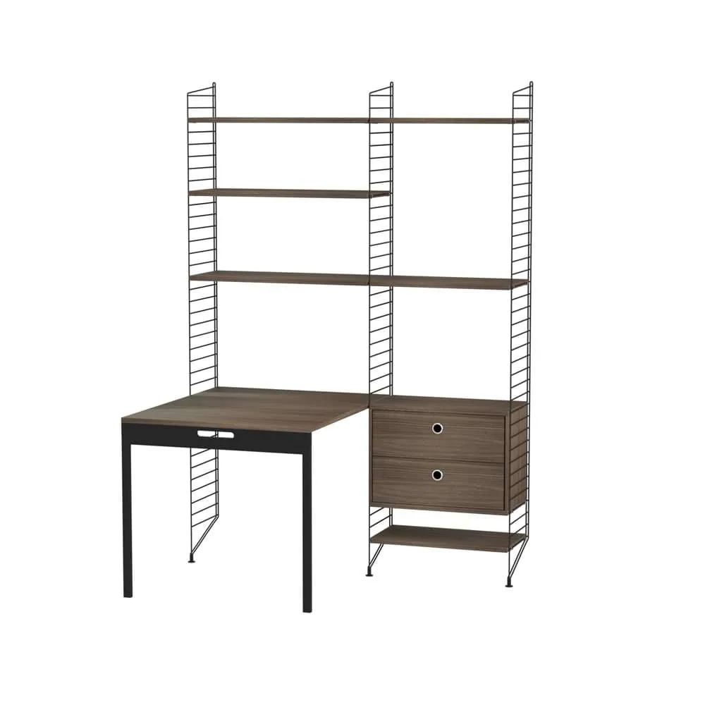 String office walnut & black - Combination E String