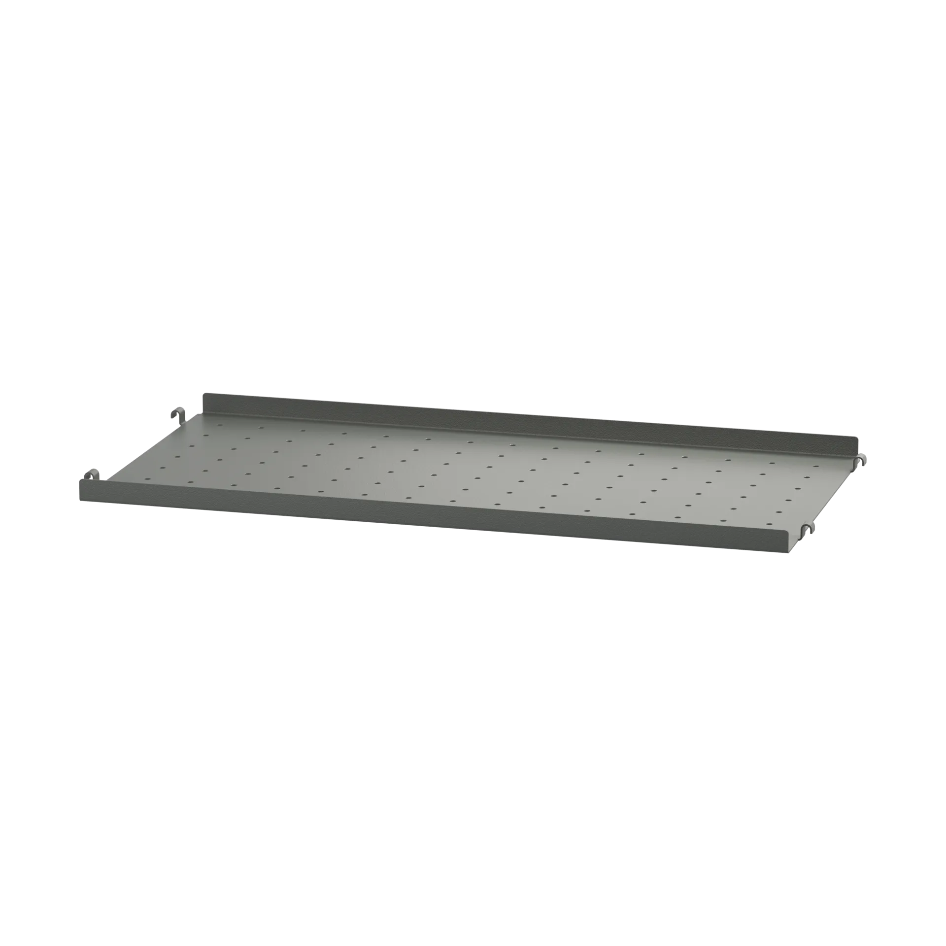 String shelf metal, Dark grey, 58x30 cm, low edge String