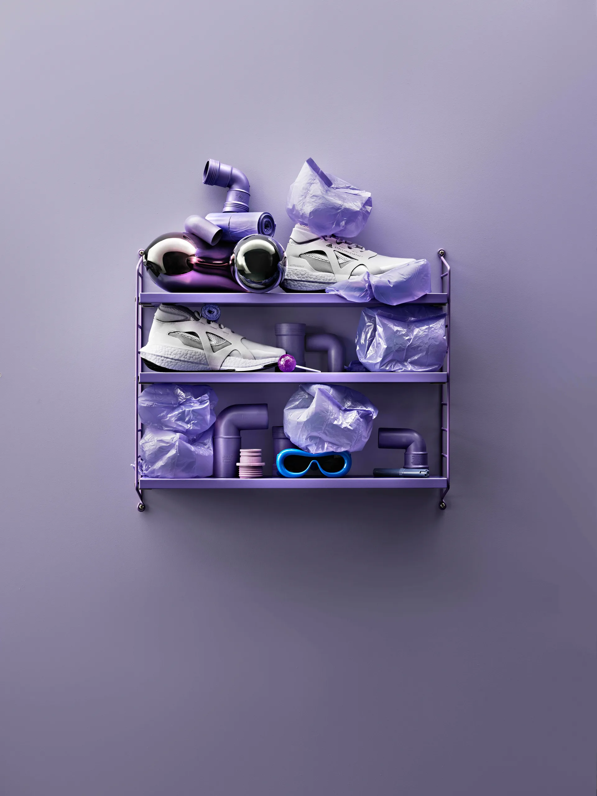 String Shelf Pocket purple, Purple String