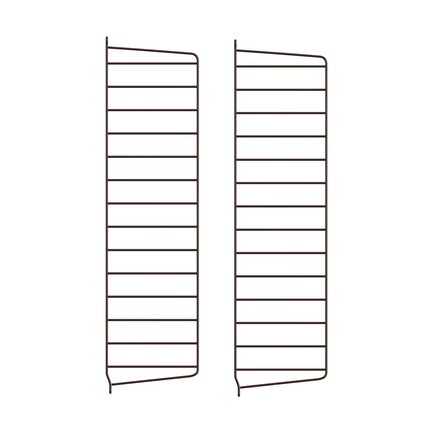 String wall panels, Dark brown, 75x20 cm, 2-pack String