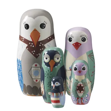 Bird family - multi 5-pack - Superliving