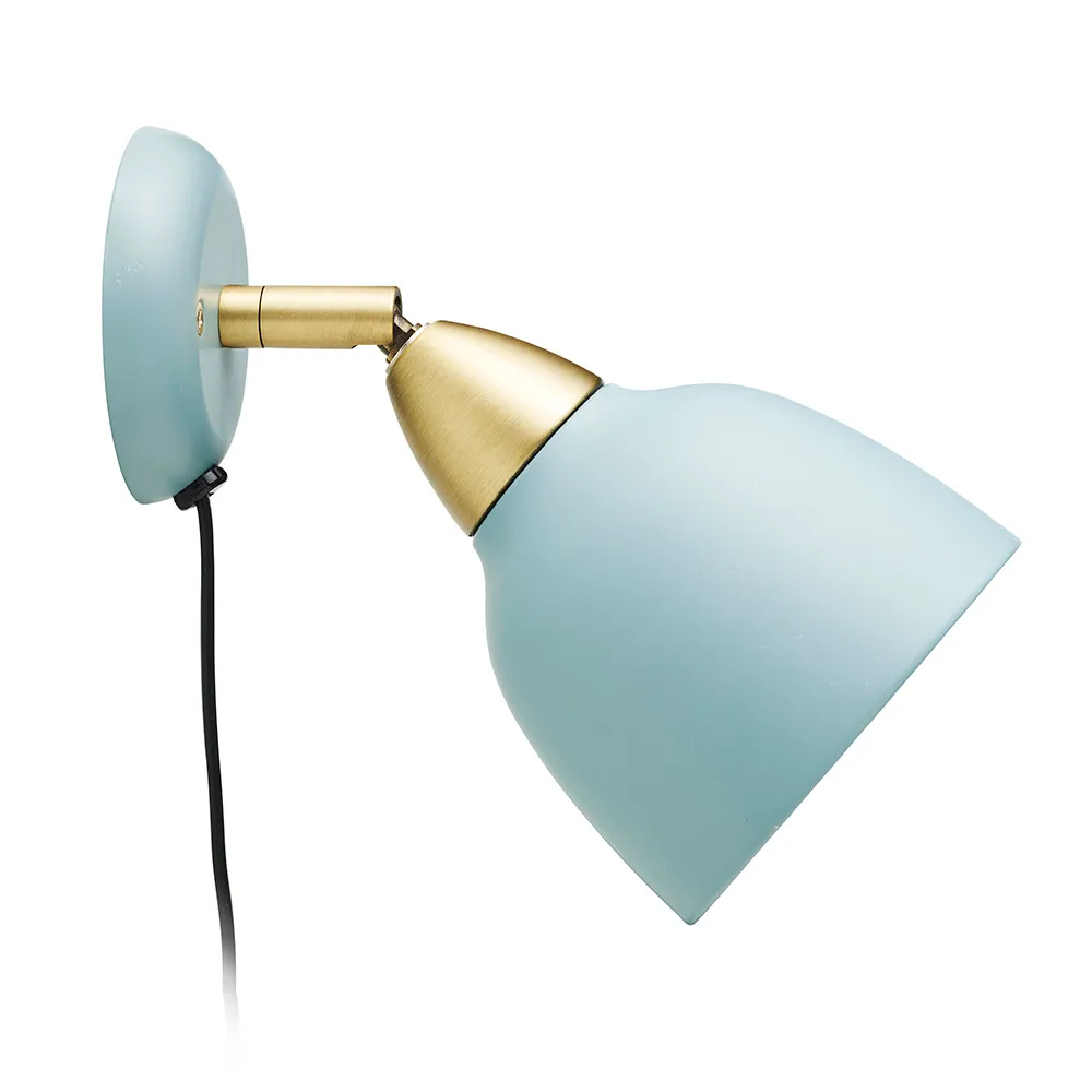 Urban wall lamp short arm, matte mineral blue (blue) Superliving