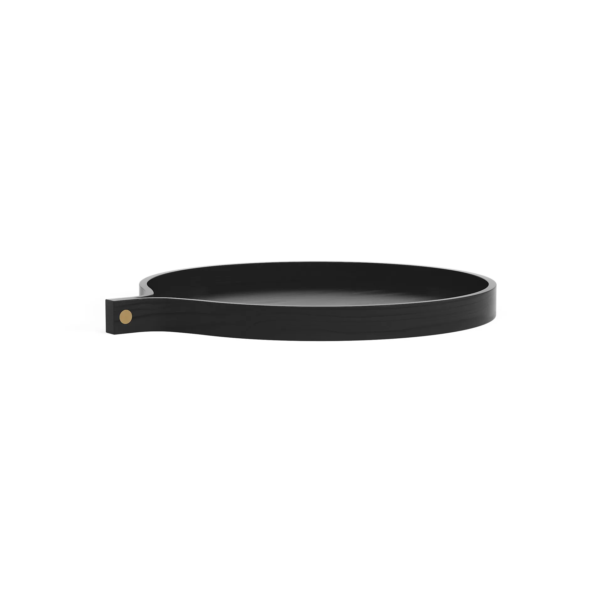 Comma tray Ø40 cm, Ash black oiled Swedese