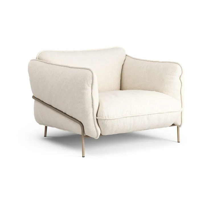 Continental armchair - Sealife Ivory/sand-nutmeg - Swedese