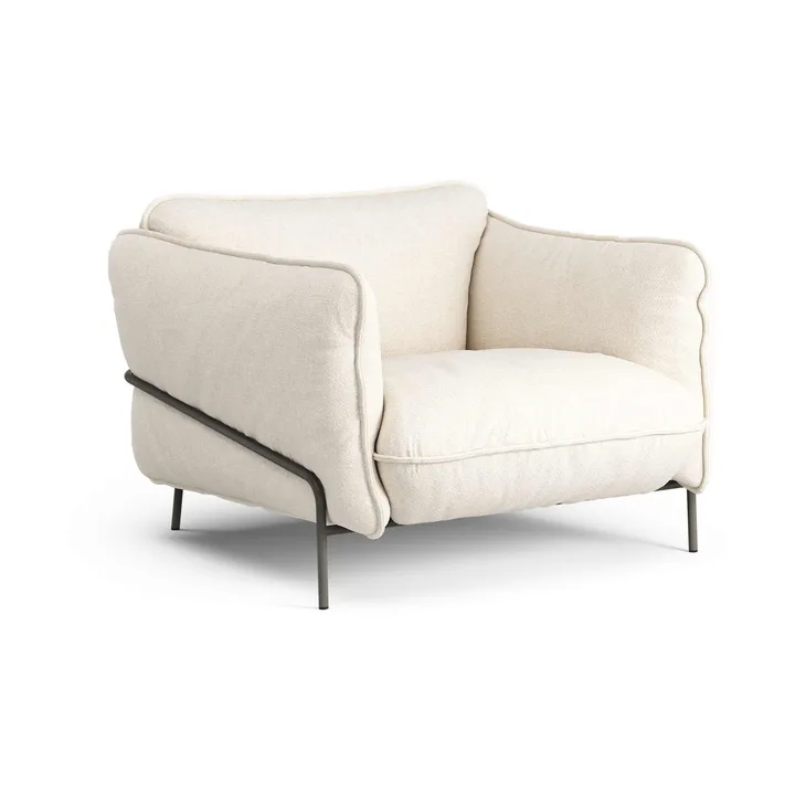 Continental armchair - Sealife Ivory/sand-orca gray - Swedese