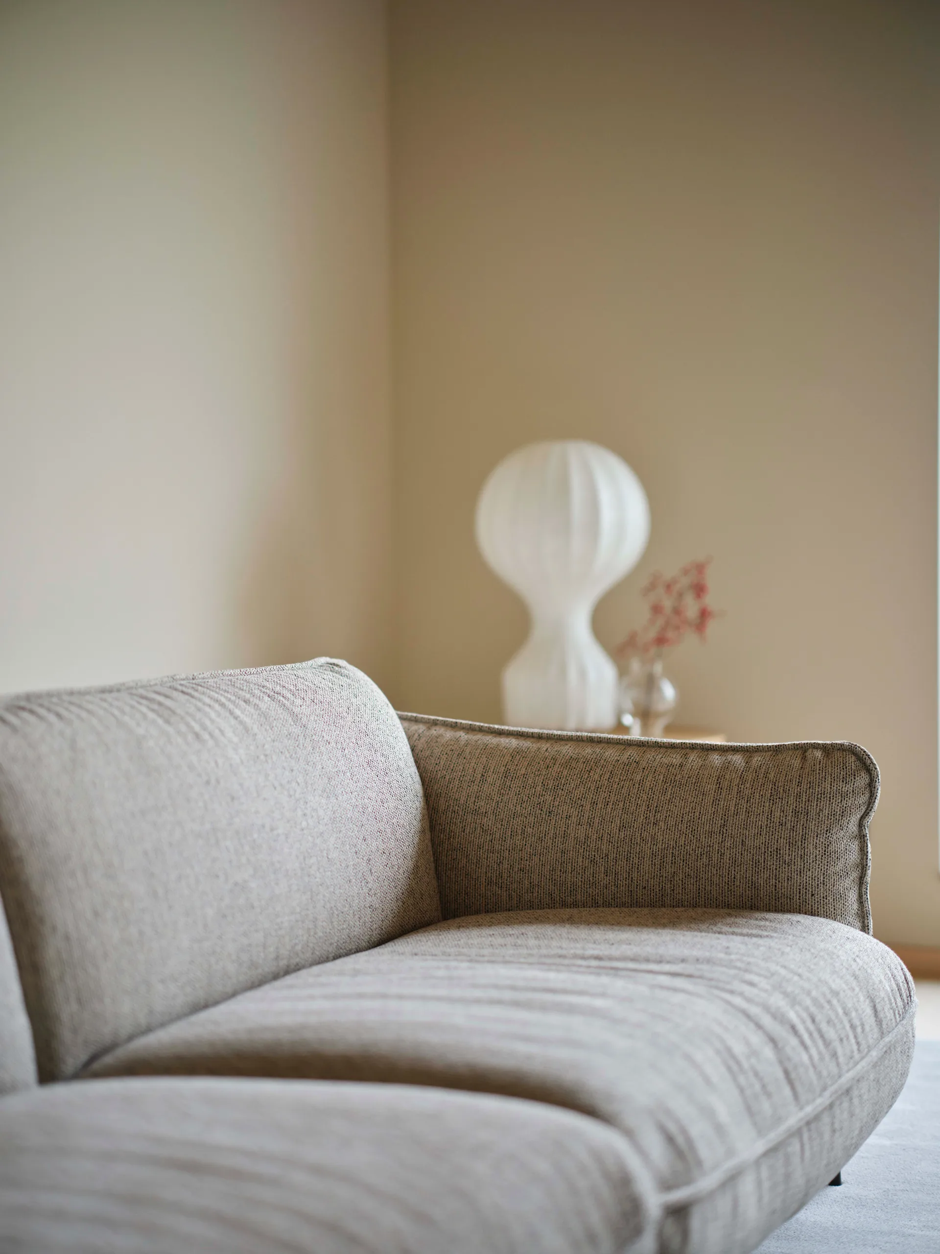 Continental sofa, Wave Cobblestone-orkangrå Swedese