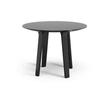 Divido dining table - Ash black glazed. ø95cm - Swedese