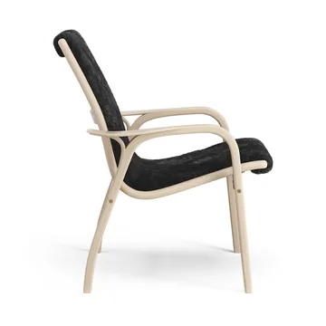 Laminett arm chair white pigmented oak/sheep skin - Black (black) - Swedese