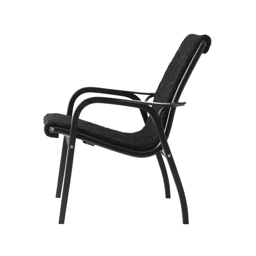 Laminett armchair Black Edition, Black stained beech Swedese