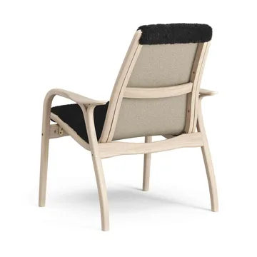 Laminett armchair - Sheepskin Black-white pigmented oak - Swedese