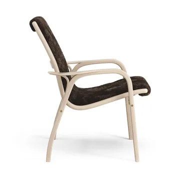 Laminett armchair - Sheepskin Espresso-white pigmented oak - Swedese