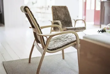Laminett armchair - Sheepskin Moonlight-lacquered beech - Swedese