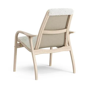 Laminett armchair - Sheepskin Off white-white pigmented oak - Swedese