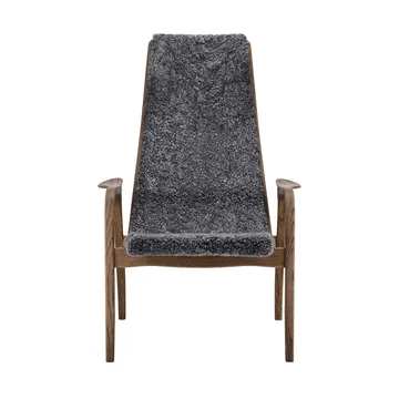 Lamino armchair - Sheepskin Charcoall-Rubio Monocoat Chocolate - Swedese