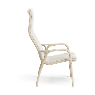 Lamino armchair - Sheepskin Off white-white pigmented oak - Swedese