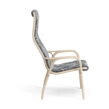 Lamino armchair - Sheepskin Scandinavian grey-white pigmented oak - Swedese