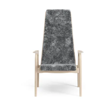 Lamino armchair - Sheepskin Scandinavian grey-white pigmented oak - Swedese