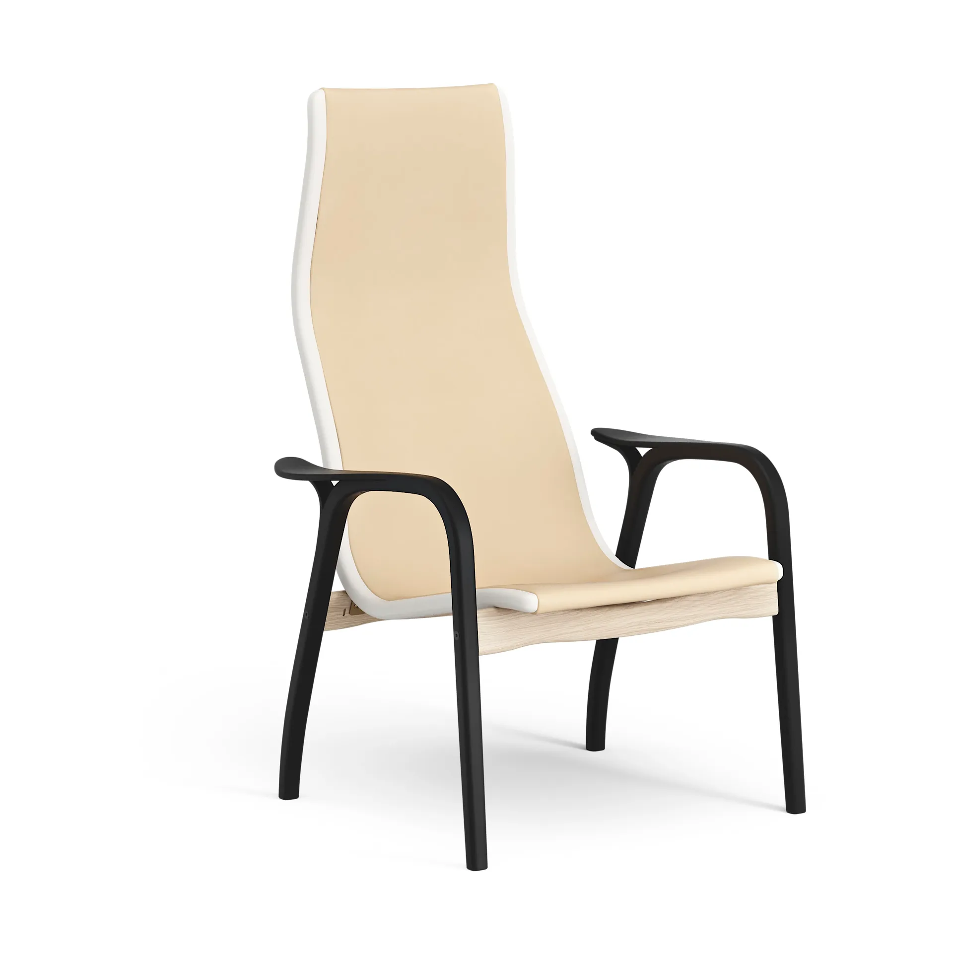 Lamino Duality easy chair, Black washed Swedese