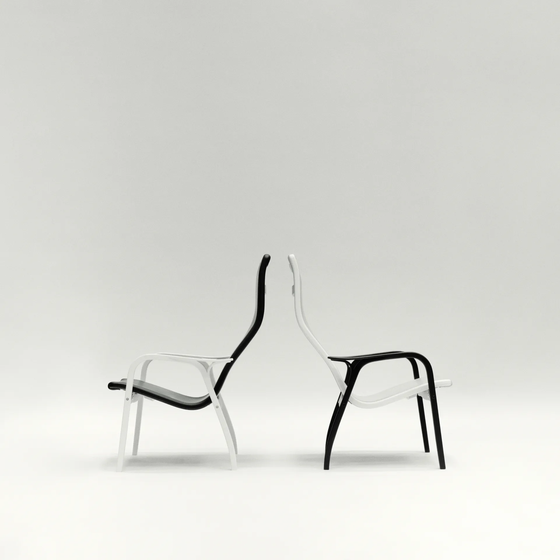 Lamino Duality easy chair, Black washed Swedese