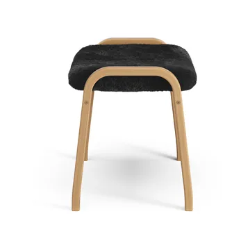 Lamino footstool - Sheepskin black-oiled oak - Swedese