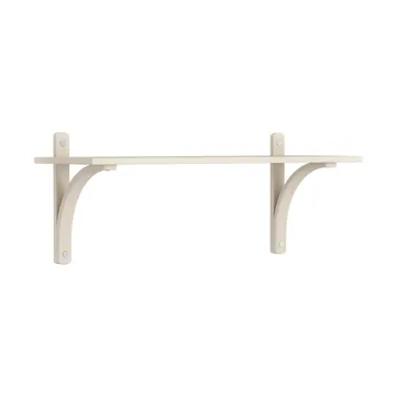 Levi shelf 1 shelf level - White-pigmented ash-aluminium, 90 cm - Swedese