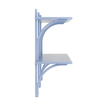 Levi shelf - Ilke blue-stainless steel, 2 shelves, 180 cm - Swedese
