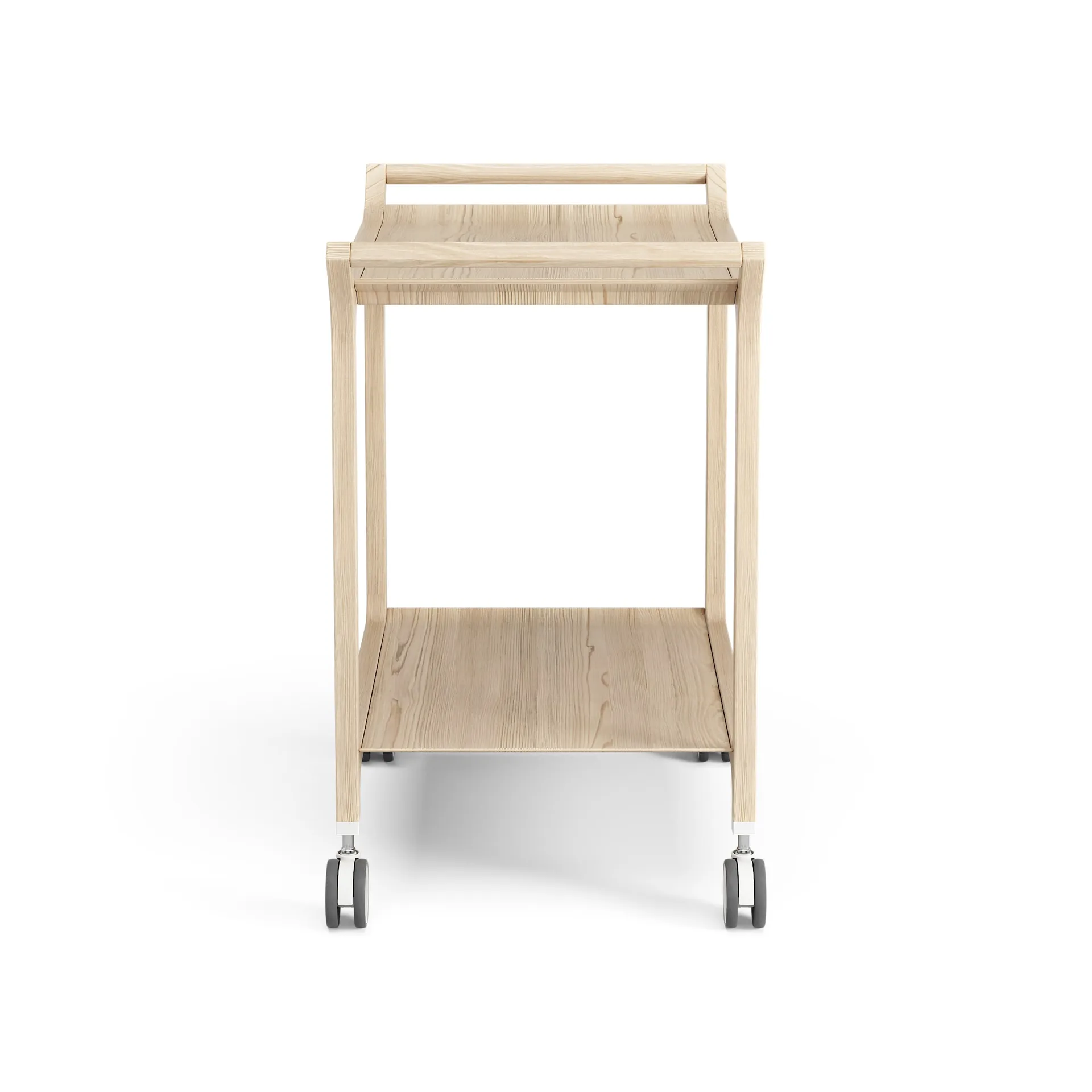 Teatime serving trolley, Ash laquered Swedese