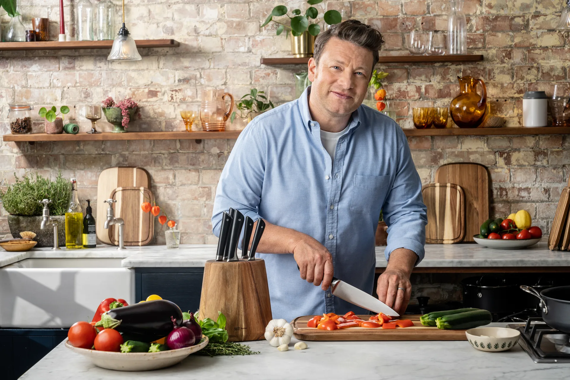 Jamie Oliver slicing knife 20 cm, Stainless steel Tefal