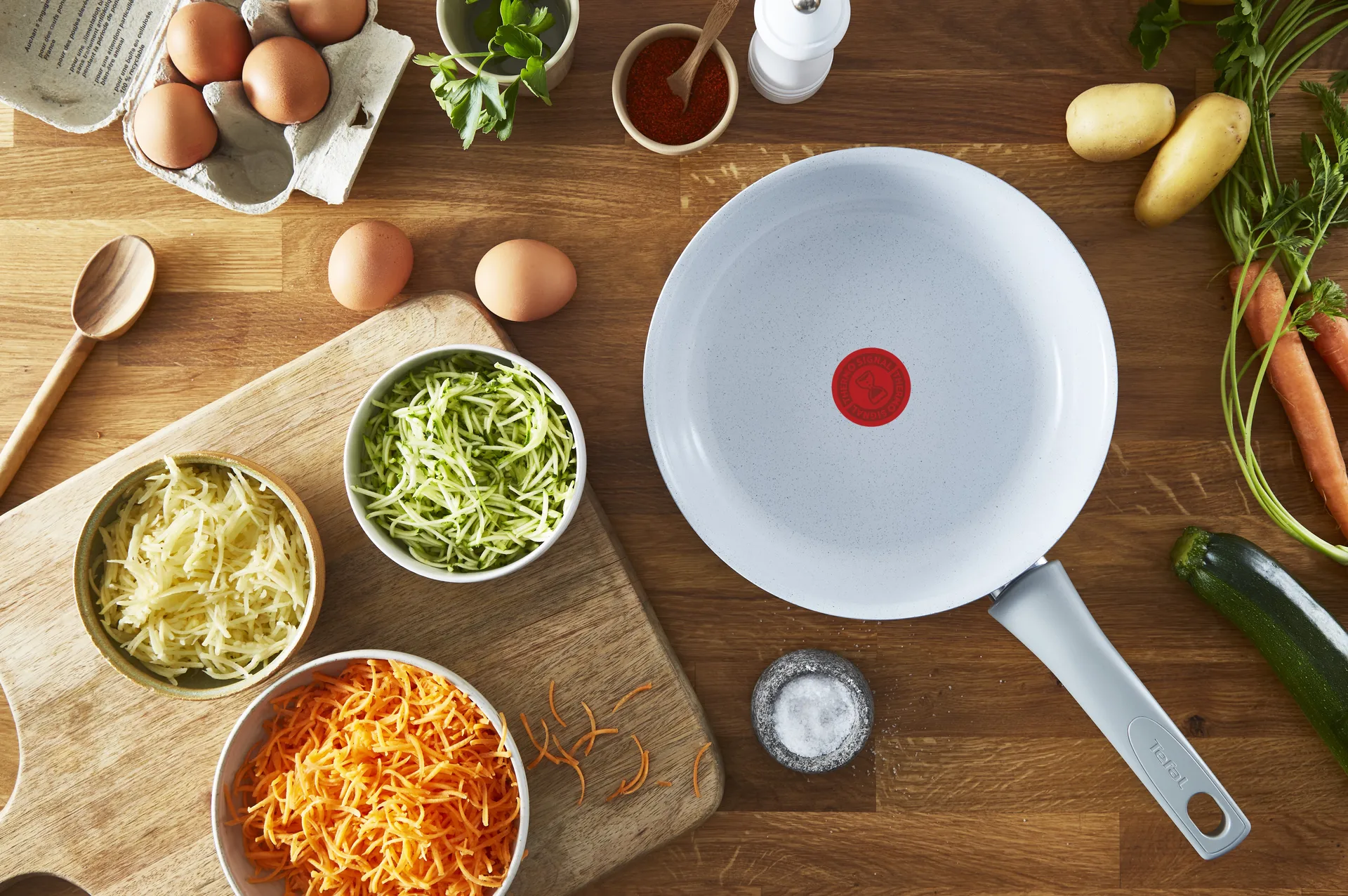 Natural chef frying pan grey, 28 cm Tefal