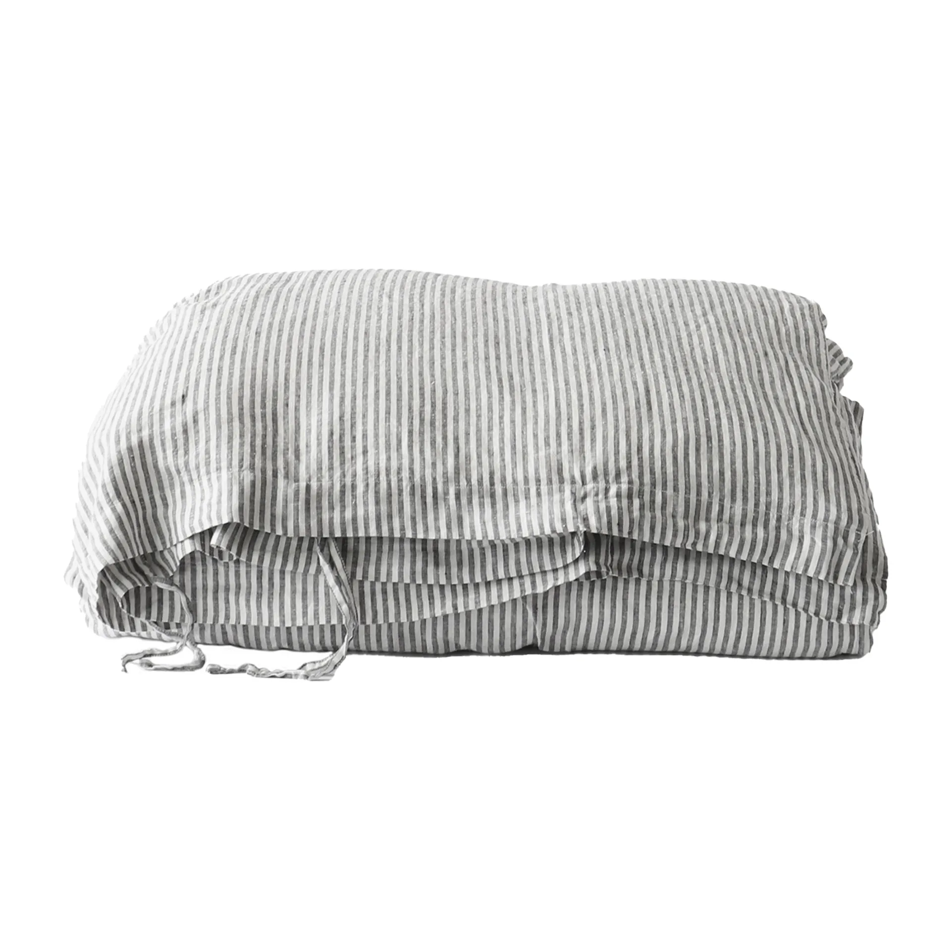 Duvet cover linen 150x200 cm, Grey/white Tell Me More