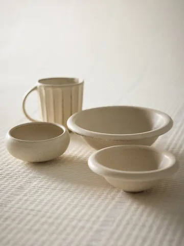 Elba globe bowl - Sand beige, Ø11 cm - Tell Me More