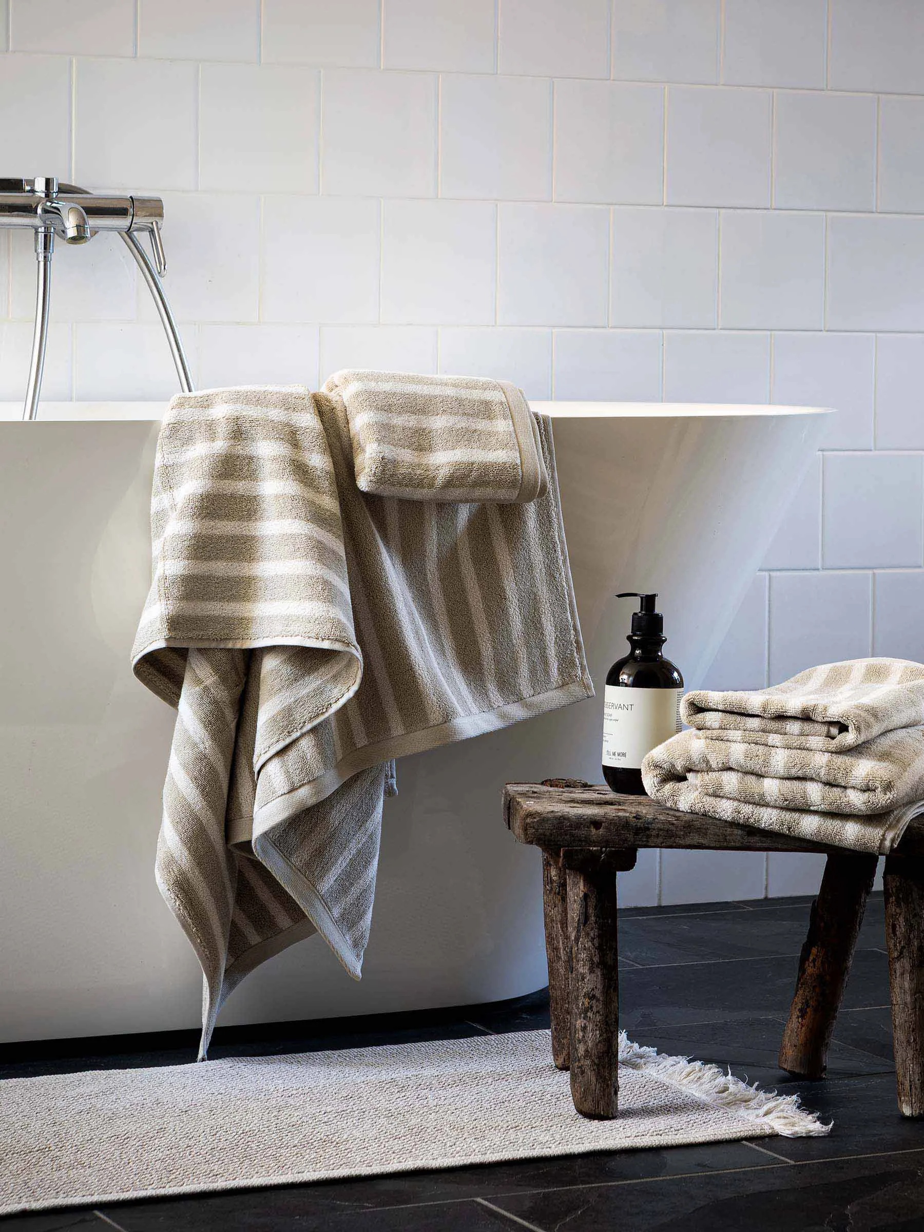 Ellie bath mat, Linen, 50x70 cm Tell Me More