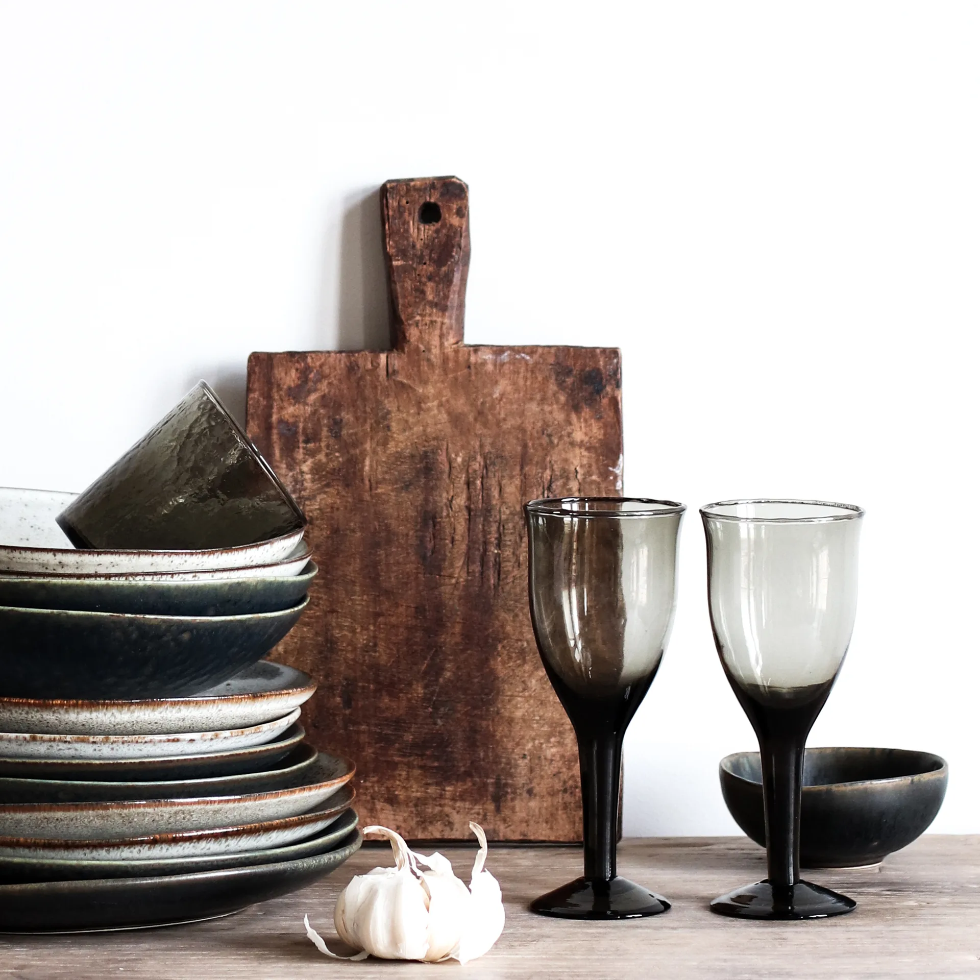 Galette wine glass high 25 cl, smoke (grey) Tell Me More