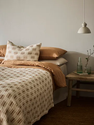 Julien bedspread 180x260 cm - Off-white-rust red - Tell Me More