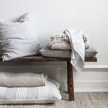 Klint pillowcase 40x60 cm - Beige-black - Tell Me More