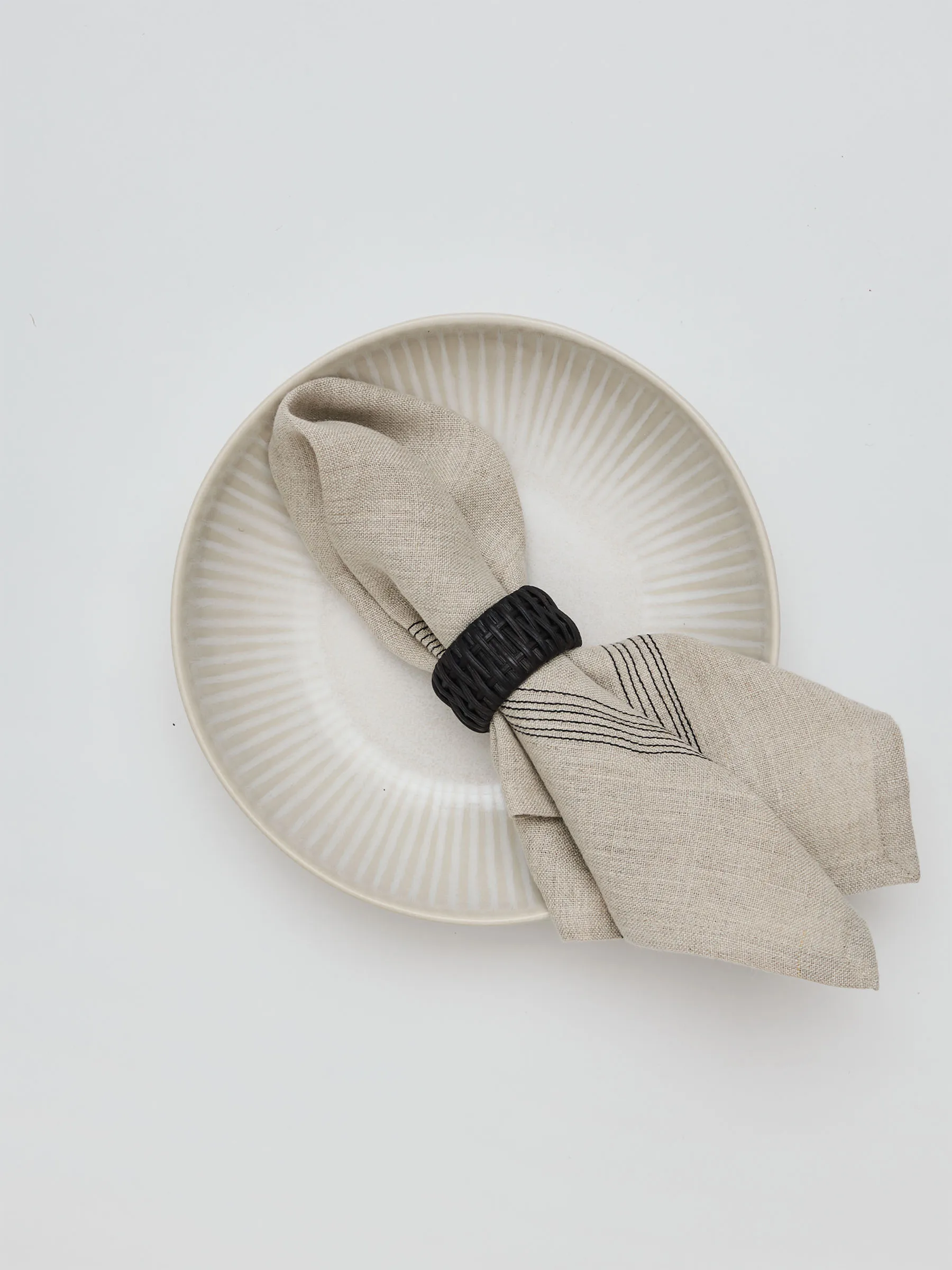 Livia linen napkin 45x45 cm, Beige Tell Me More