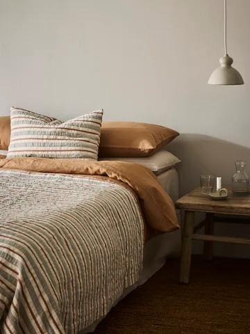 Malva cushion cover 40x60 cm - Gray-rust red - Tell Me More