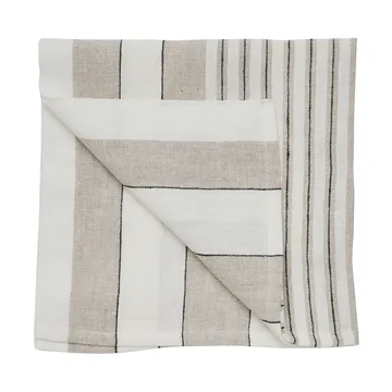 Noah linen napkin 50x50 cm - Beige stripe - Tell Me More