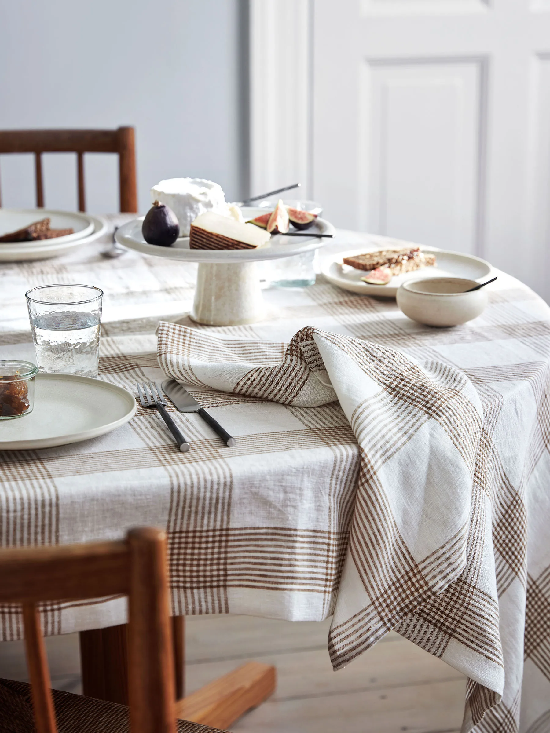 Odette cloth napkin, Brown, 45x45 cm Tell Me More