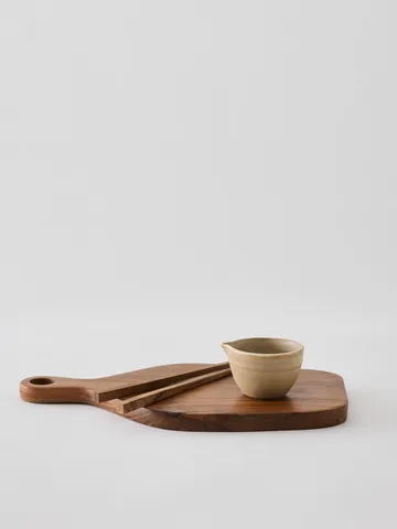 Teak serving board - 17.5x30 cm - Tell Me More