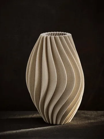 Vento vase - Sand, large 41 cm - Tell Me More
