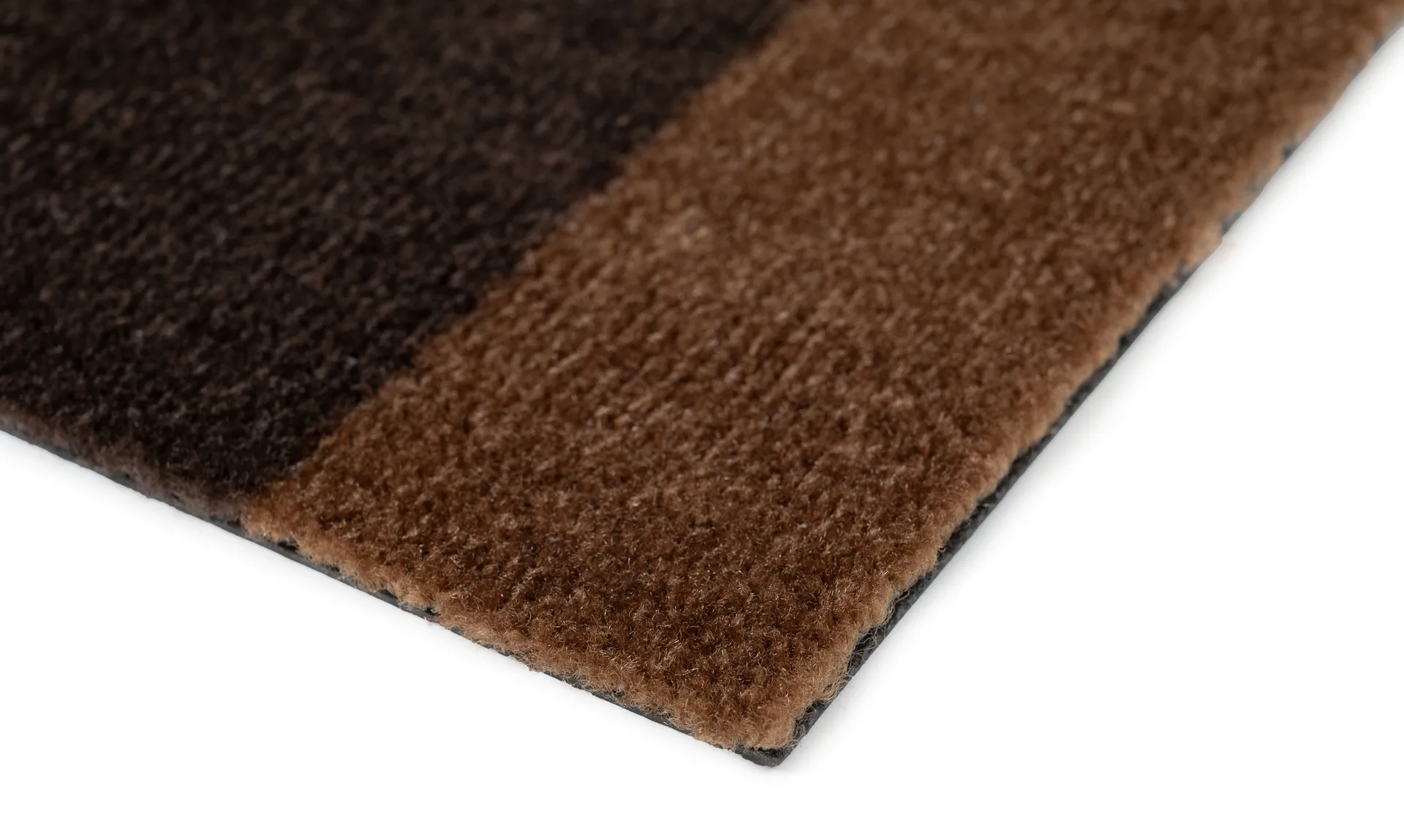 Stripes doormat horizontal, Cognac-dark brown-black, 40x60 cm tica copenhagen