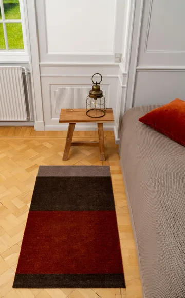 Stripes hallway rug horizontal - Brown-terracotta67x120 cm - tica copenhagen
