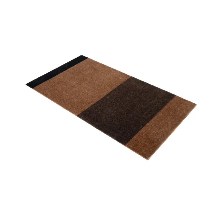 Stripes hallway rug horizontal - Cognac-dark brown-black, 67x120 cm - tica copenhagen