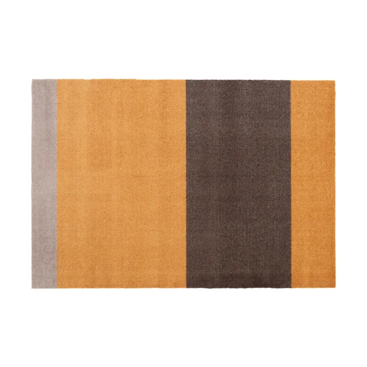 Stripes hallway rug horizontal - Dijon-brown-sand. 90x130 cm - tica copenhagen